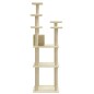 vidaXL Rascador para gatos con postes de sisal crema 171 cm vidaXL Rascador para gatos con postes de sisal crema 171 cm