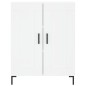 vidaXL Aparador alto madera contrachapada blanco 69,5x34x180 cm
