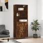 vidaXL Aparador alto madera contrachapada roble ahumado 69,5x34x180 cm vidaXL Aparador alto madera contrachapada roble ahumado 69,5x34x180 cm