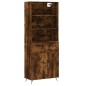 vidaXL Aparador alto madera contrachapada roble ahumado 69,5x34x180 cm vidaXL Aparador alto madera contrachapada roble ahumado 69,5x34x180 cm