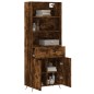 vidaXL Aparador alto madera contrachapada roble ahumado 69,5x34x180 cm vidaXL Aparador alto madera contrachapada roble ahumado 69,5x34x180 cm