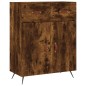 vidaXL Aparador alto madera contrachapada roble ahumado 69,5x34x180 cm vidaXL Aparador alto madera contrachapada roble ahumado 69,5x34x180 cm