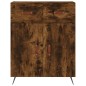 vidaXL Aparador alto madera contrachapada roble ahumado 69,5x34x180 cm vidaXL Aparador alto madera contrachapada roble ahumado 69,5x34x180 cm