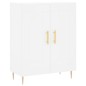 vidaXL Aparador alto madera contrachapada blanco 69,5x34x180 cm