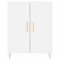 vidaXL Aparador alto madera contrachapada blanco 69,5x34x180 cm