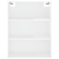 vidaXL Aparador alto madera contrachapada blanco brillo 69,5x34x180 cm vidaXL Aparador alto madera contrachapada blanco brillo 69,5x34x180 cm