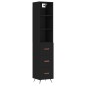 vidaXL Aparador de madera contrachapada negro 34,5x34x180 cm vidaXL Aparador de madera contrachapada negro 34,5x34x180 cm