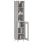 vidaXL Aparador alto madera contrachapada gris Sonoma 34,5x34x180 cm vidaXL Aparador alto madera contrachapada gris Sonoma 34,5x34x180 cm