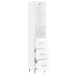 vidaXL Aparador alto madera contrachapada blanco brillo 34,5x34x180 cm vidaXL Aparador alto madera contrachapada blanco brillo 34,5x34x180 cm