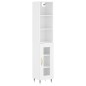 vidaXL Aparador alto madera contrachapada blanco brillo 34,5x34x180 cm vidaXL Aparador alto madera contrachapada blanco brillo 34,5x34x180 cm