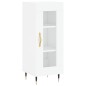 vidaXL Aparador alto madera contrachapada blanco brillo 34,5x34x180 cm vidaXL Aparador alto madera contrachapada blanco brillo 34,5x34x180 cm