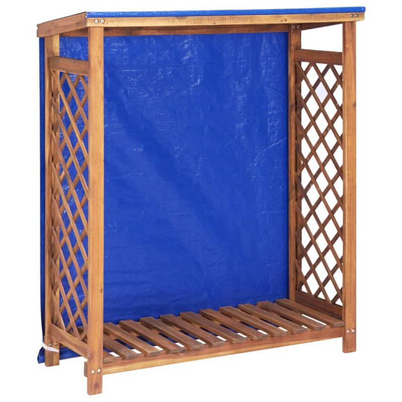 vidaXL Caseta para leña madera maciza de acacia 105x38x115 cm vidaXL Caseta para leña madera maciza de acacia 105x38x115 cm