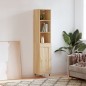 vidaXL Aparador de madera contrachapada roble Sonoma 34,5x34x180 cm vidaXL Aparador de madera contrachapada roble Sonoma 34,5x34x180 cm