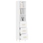 vidaXL Aparador alto madera contrachapada blanco 34,5x34x180 cm vidaXL Aparador alto madera contrachapada blanco 34,5x34x180 cm