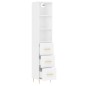 vidaXL Aparador alto madera contrachapada blanco 34,5x34x180 cm vidaXL Aparador alto madera contrachapada blanco 34,5x34x180 cm