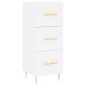 vidaXL Aparador alto madera contrachapada blanco 34,5x34x180 cm vidaXL Aparador alto madera contrachapada blanco 34,5x34x180 cm