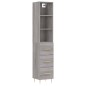 vidaXL Aparador alto madera contrachapada gris Sonoma 34,5x34x180 cm vidaXL Aparador alto madera contrachapada gris Sonoma 34,5x34x180 cm