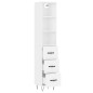 vidaXL Aparador alto madera contrachapada blanco 34,5x34x180 cm vidaXL Aparador alto madera contrachapada blanco 34,5x34x180 cm
