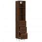 vidaXL Aparador alto madera contrachapada roble marrón 34,5x34x180 cm vidaXL Aparador alto madera contrachapada roble marrón 34,5x34x180 cm