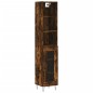 vidaXL Aparador de madera contrachapada roble ahumado 34,5x34x180 cm vidaXL Aparador de madera contrachapada roble ahumado 34,5x34x180 cm