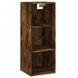 vidaXL Aparador de madera contrachapada roble ahumado 34,5x34x180 cm vidaXL Aparador de madera contrachapada roble ahumado 34,5x34x180 cm