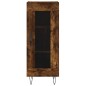 vidaXL Aparador de madera contrachapada roble ahumado 34,5x34x180 cm vidaXL Aparador de madera contrachapada roble ahumado 34,5x34x180 cm