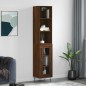 vidaXL Aparador alto madera contrachapada roble marrón 34,5x34x180 cm vidaXL Aparador alto madera contrachapada roble marrón 34,5x34x180 cm