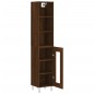 vidaXL Aparador alto madera contrachapada roble marrón 34,5x34x180 cm vidaXL Aparador alto madera contrachapada roble marrón 34,5x34x180 cm