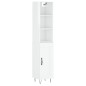 vidaXL Aparador alto madera contrachapada blanco brillo 34,5x34x180 cm vidaXL Aparador alto madera contrachapada blanco brillo 34,5x34x180 cm