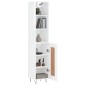 vidaXL Aparador alto madera contrachapada blanco brillo 34,5x34x180 cm vidaXL Aparador alto madera contrachapada blanco brillo 34,5x34x180 cm