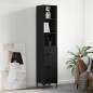 vidaXL Aparador de madera contrachapada negro 34,5x34x180 cm vidaXL Aparador de madera contrachapada negro 34,5x34x180 cm