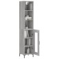 vidaXL Aparador alto madera contrachapada gris Sonoma 34,5x34x180 cm vidaXL Aparador alto madera contrachapada gris Sonoma 34,5x34x180 cm