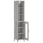 vidaXL Aparador alto madera contrachapada gris Sonoma 34,5x34x180 cm vidaXL Aparador alto madera contrachapada gris Sonoma 34,5x34x180 cm