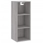 vidaXL Aparador alto madera contrachapada gris Sonoma 34,5x34x180 cm vidaXL Aparador alto madera contrachapada gris Sonoma 34,5x34x180 cm