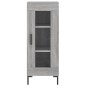 vidaXL Aparador alto madera contrachapada gris Sonoma 34,5x34x180 cm vidaXL Aparador alto madera contrachapada gris Sonoma 34,5x34x180 cm