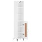 vidaXL Aparador alto madera contrachapada blanco 34,5x34x180 cm vidaXL Aparador alto madera contrachapada blanco 34,5x34x180 cm