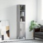 vidaXL Aparador alto madera contrachapada gris Sonoma 34,5x34x180 cm vidaXL Aparador alto madera contrachapada gris Sonoma 34,5x34x180 cm