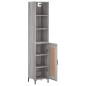 vidaXL Aparador alto madera contrachapada gris Sonoma 34,5x34x180 cm vidaXL Aparador alto madera contrachapada gris Sonoma 34,5x34x180 cm
