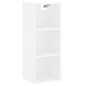 vidaXL Aparador alto madera contrachapada blanco 34,5x34x180 cm