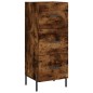 vidaXL Aparador de madera contrachapada roble ahumado 34,5x34x180 cm vidaXL Aparador de madera contrachapada roble ahumado 34,5x34x180 cm