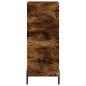 vidaXL Aparador de madera contrachapada roble ahumado 34,5x34x180 cm vidaXL Aparador de madera contrachapada roble ahumado 34,5x34x180 cm