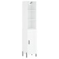 vidaXL Aparador alto madera contrachapada blanco 34,5x34x180 cm