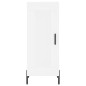 vidaXL Aparador alto madera contrachapada blanco 34,5x34x180 cm