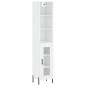 vidaXL Aparador alto madera contrachapada blanco brillo 34,5x34x180 cm vidaXL Aparador alto madera contrachapada blanco brillo 34,5x34x180 cm