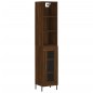 vidaXL Aparador alto madera contrachapada roble marrón 34,5x34x180 cm vidaXL Aparador alto madera contrachapada roble marrón 34,5x34x180 cm