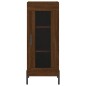vidaXL Aparador alto madera contrachapada roble marrón 34,5x34x180 cm vidaXL Aparador alto madera contrachapada roble marrón 34,5x34x180 cm