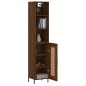 vidaXL Aparador alto madera contrachapada roble marrón 34,5x34x180 cm vidaXL Aparador alto madera contrachapada roble marrón 34,5x34x180 cm