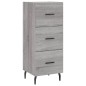 vidaXL Aparador alto madera contrachapada gris Sonoma 34,5x34x180 cm vidaXL Aparador alto madera contrachapada gris Sonoma 34,5x34x180 cm