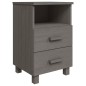 vidaXL Mesitas noche 2 uds HAMAR pino macizo gris claro 40x35x62 cm vidaXL Mesitas noche 2 uds HAMAR pino macizo gris claro 40x35x62 cm