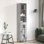 vidaXL Aparador alto madera contrachapada gris Sonoma 34,5x34x180 cm vidaXL Aparador alto madera contrachapada gris Sonoma 34,5x34x180 cm